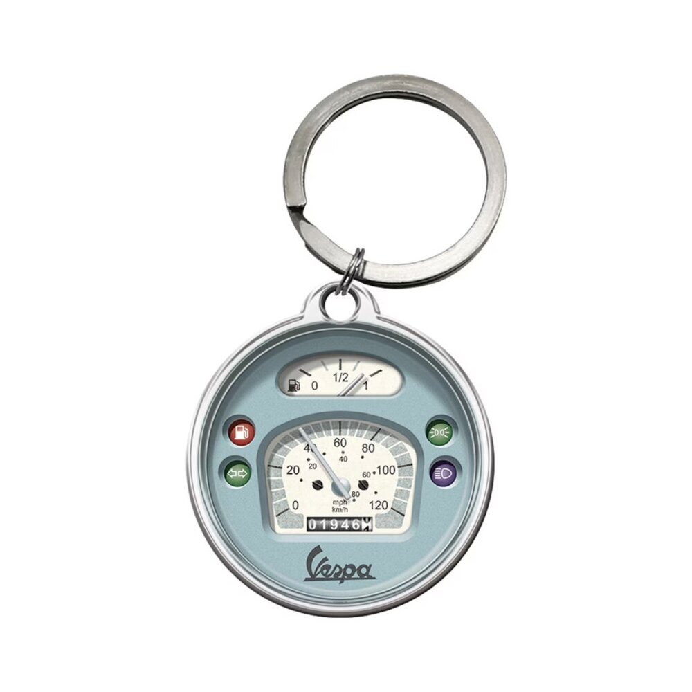 2/$15 Nostalgic Art Retro Vespa - Speedometer Keyring